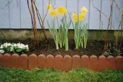 Precast concrtete edge tiles for lawn and border