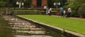 The Lily Pond at RHS Wisley Garden in UK